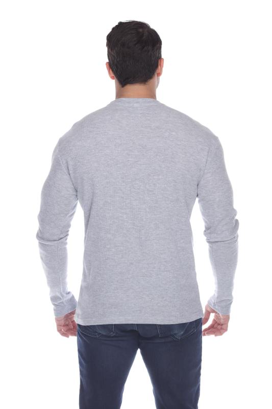 6600 Men's Long Sleeve Waffle Thermal Crew Neck Tee