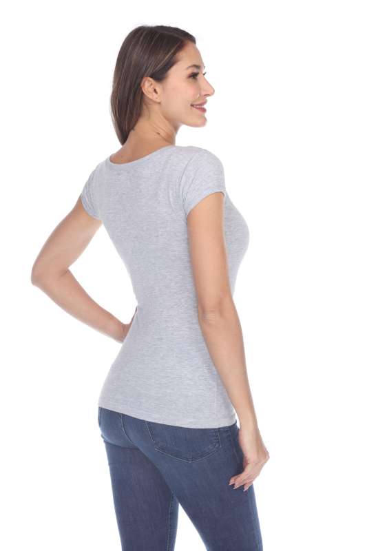 5001 Junior's Cap Sleeve Scoop Neck Tee