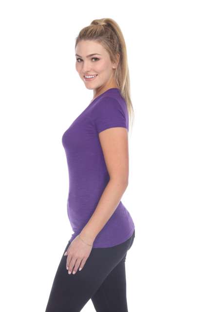 6053 Juniors Cap Sleeve Cotton Slub Tee