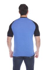 3601 Men's Short Sleeve CVC Blended Crew Neck Raglan