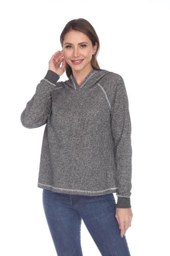 8906 Junior's French Terry Boxy Hoodie Pullover