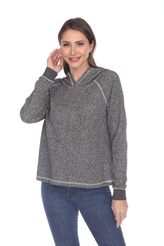 8906 Junior's French Terry Boxy Hoodie Pullover