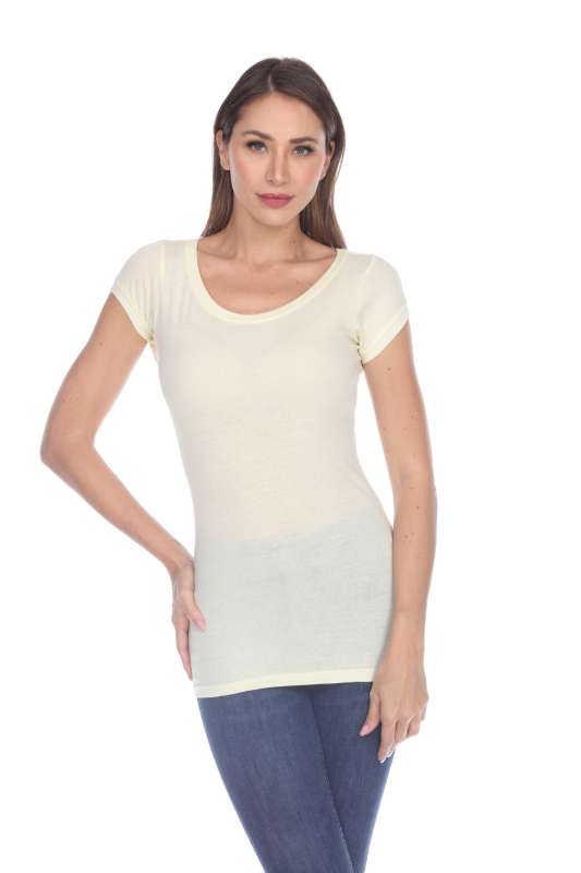 5001 Junior's Cap Sleeve Scoop Neck Tee