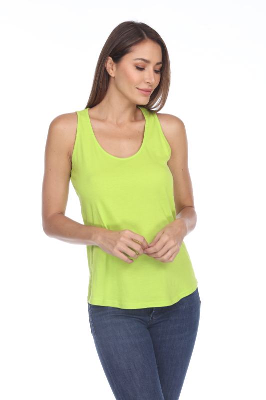 2007 Juniors Scoop Neck Curve Hem Tank