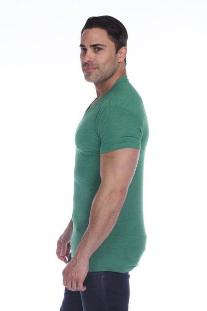 3751 Men's Tri Blend V-Neck Tee