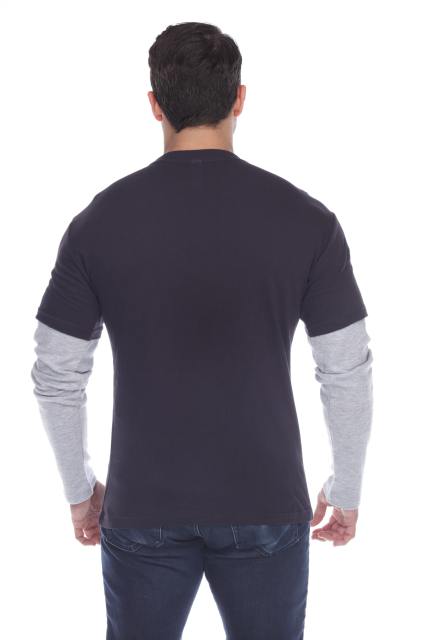 4760 Men's Thermal 2-fer Long Sleeve Jersey Tee
