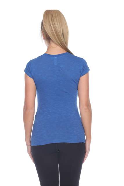 6050 Juniors Cap Sleeve Cotton Slub Tee