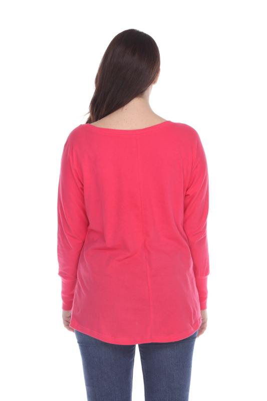 1101 Junior's Kimono Long Sleeve Hi-Lo Tee