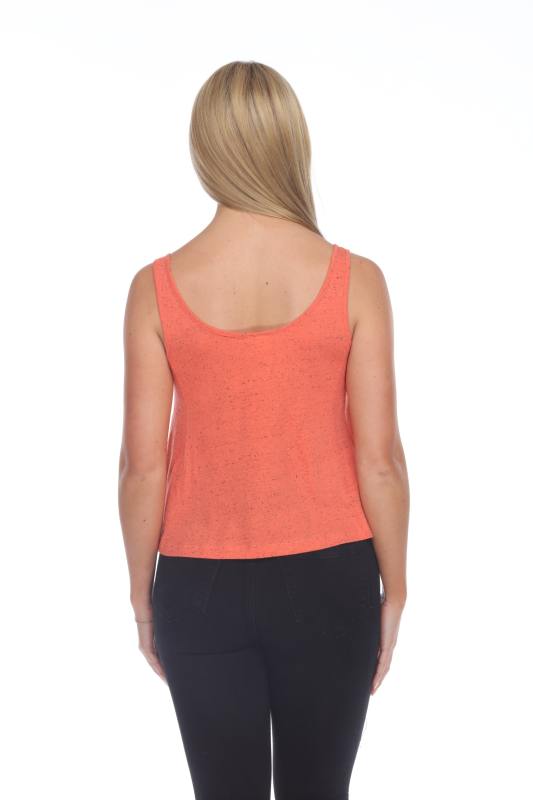 1206 Junior's Cotton Nub Crop Tank