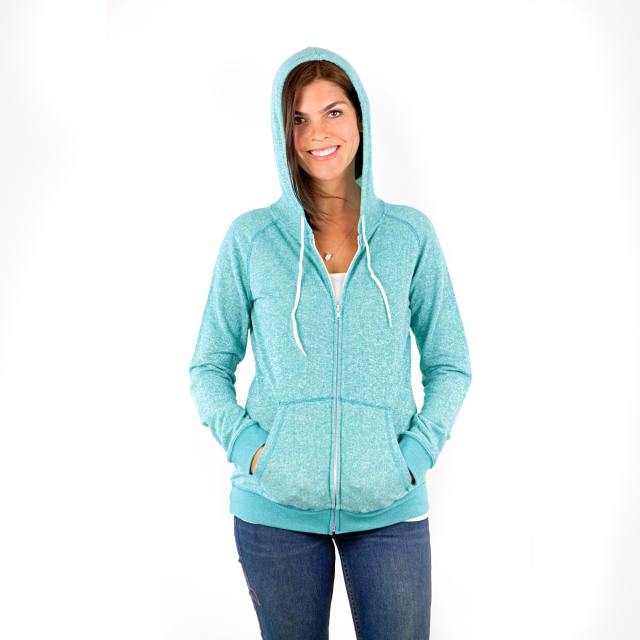 7892 Ladies French Terry Long Sleeve Zip Hoodie