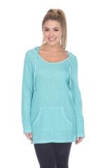 8905 Junior's French Terry Tunic Pullover Hoodie