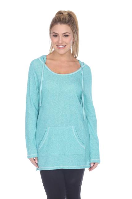 8905 Junior's French Terry Tunic Pullover Hoodie