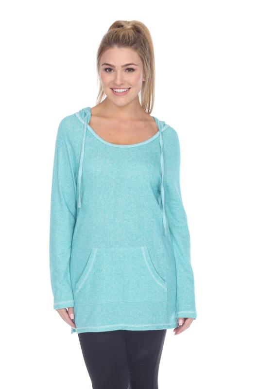 8905 Junior's French Terry Tunic Pullover Hoodie