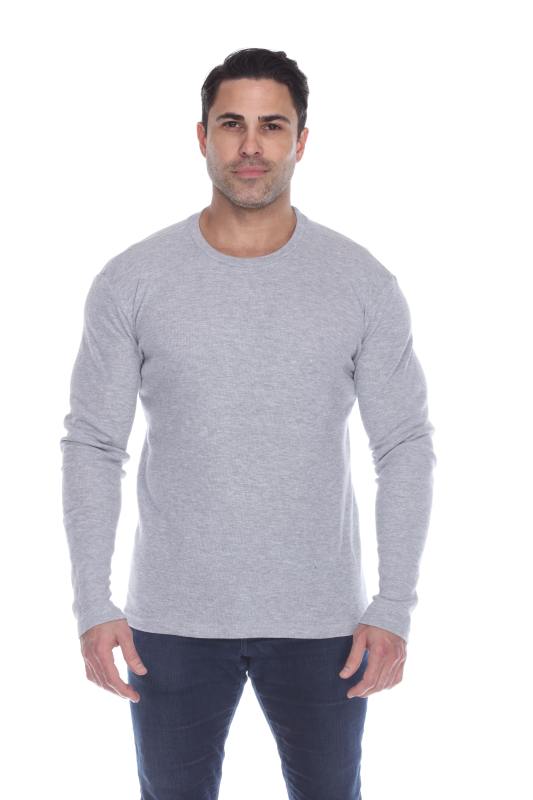 6600 Men's Long Sleeve Waffle Thermal Crew Neck Tee