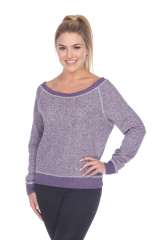 8904 Junior's French Terry Long Sleeve Pullover