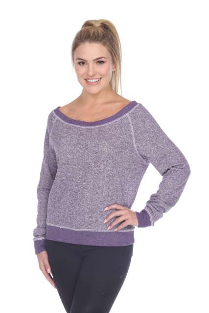 8904 Junior's French Terry Long Sleeve Pullover