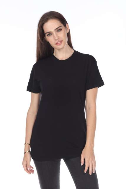 4004 Adult Unisex Short Sleeve Crew Neck Rolled Cuff Tee