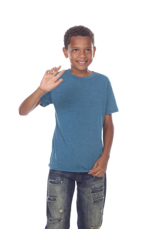 9003 Youth Short Sleeve Tri Blend Crewneck Tee