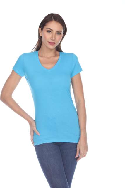 5003 Juniors Cap Sleeve "Tear Drop" V-Neck Tee