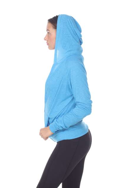 6153 Juniors Poly Linen Zip Hoodie
