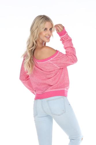 8904 Junior's French Terry Long Sleeve Pullover