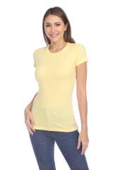 1000 Junior's Luxury Cap Sleeve Crew Neck Tee