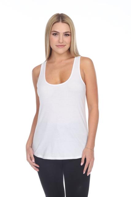2007 Juniors Scoop Neck Curve Hem Tank