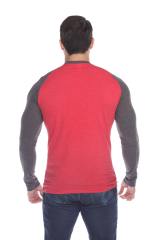 3701 Men's Long Sleeve CVC Blended Crew Neck Raglan