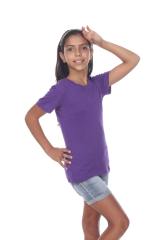 9002 Youth Cotton Slub Short Sleeve Crewneck Tee