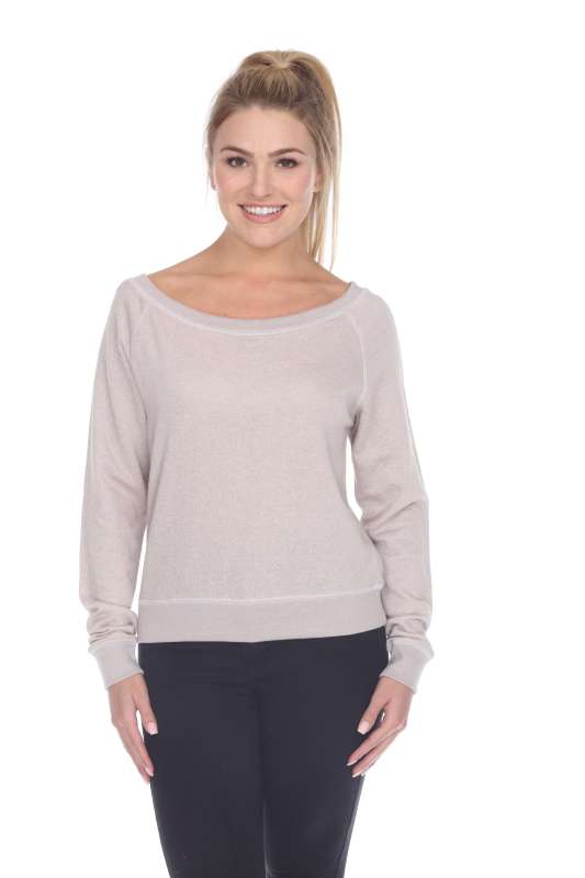 8904 Junior's French Terry Long Sleeve Pullover
