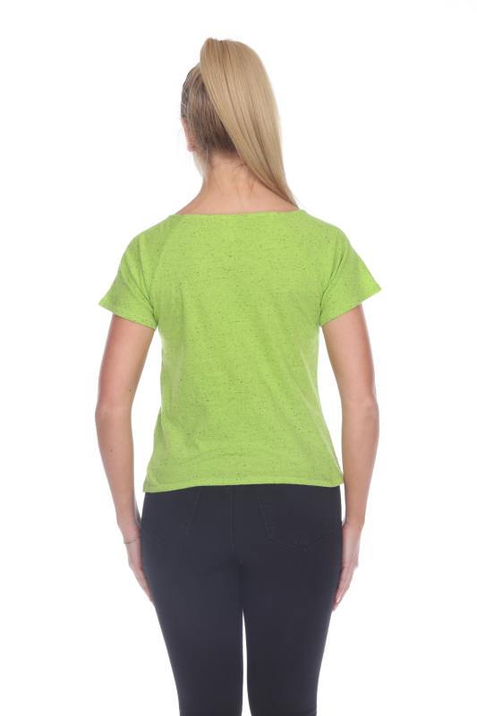 1202 Junior's Cotton Nub Short Sleeve Crop Box Tee