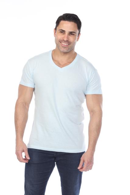 4601 Men's Slim FIt Short Sleeve V-Neck Tee
