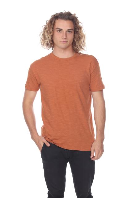 6550 Men's Short Sleeve Cotton Slub Tee