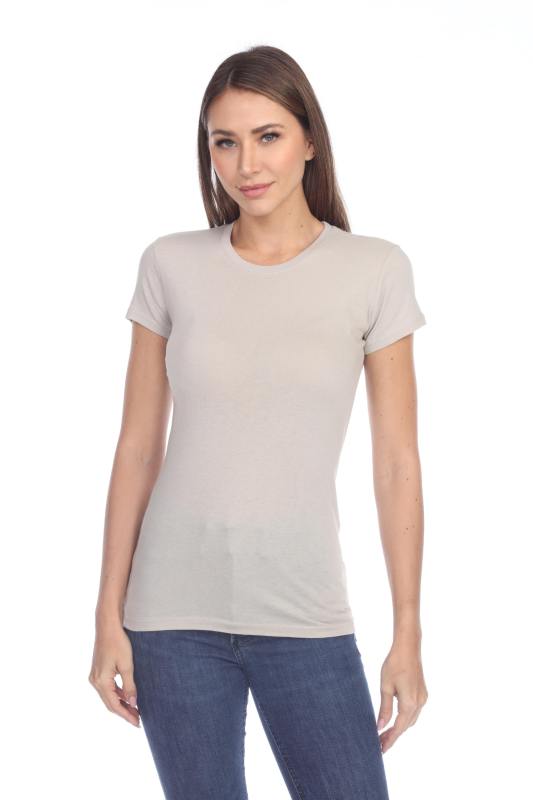 1000 Junior's Luxury Cap Sleeve Crew Neck Tee