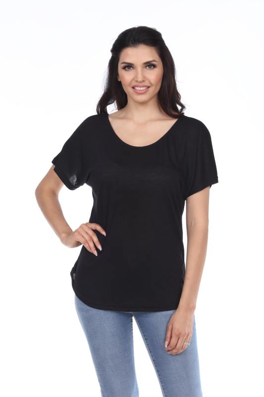 7301 Ladies Scoop Back Dolman