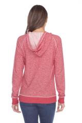 8902 Juniors French Terry Long Sleeve Zip Hoodie