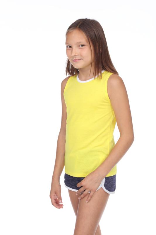 9210 Girls Twist Strap Open Back Tank