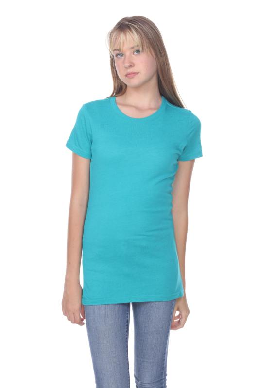 3900 Junior's Bamboo Blend Short Sleeve Crew Neck Tee