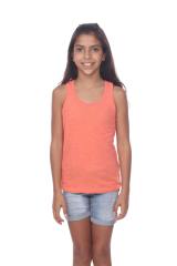9004 GIRLS RACERBACK COTTON SLUB TANK