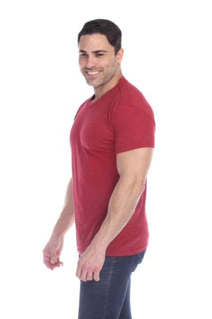 6550 Men's Short Sleeve Cotton Slub Tee