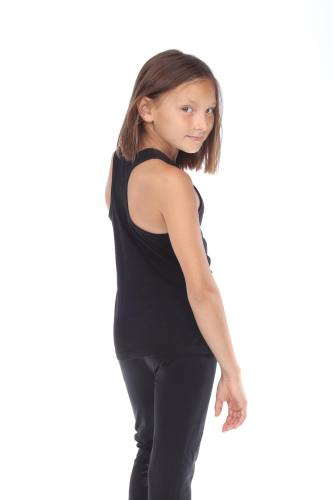 9004 GIRLS RACERBACK COTTON SLUB TANK