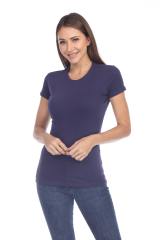 1000 Junior's Luxury Cap Sleeve Crew Neck Tee