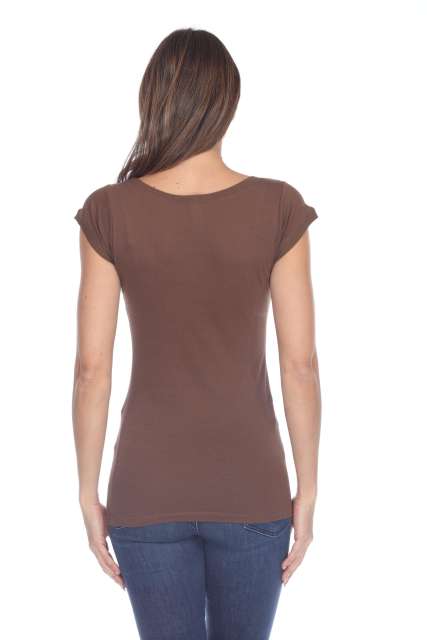 5001 Junior's Cap Sleeve Scoop Neck Tee
