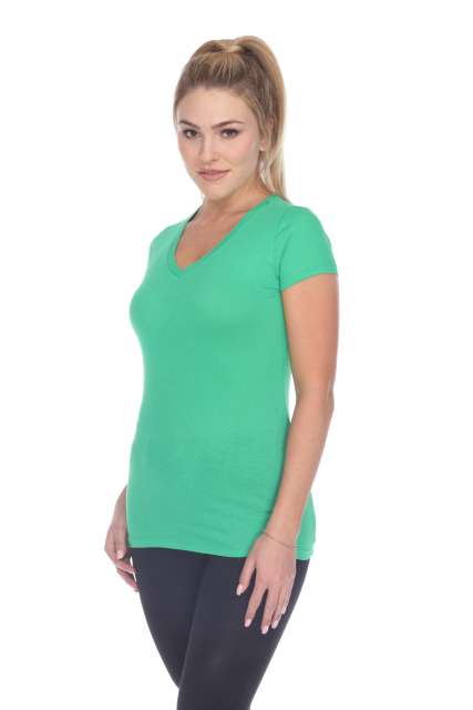 5003 Juniors Cap Sleeve "Tear Drop" V-Neck Tee