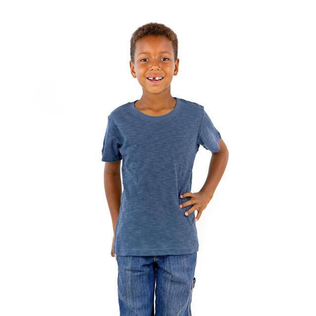 9002 Youth Cotton Slub Short Sleeve Crewneck Tee