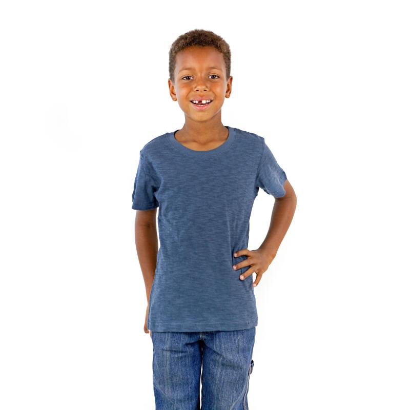 9002 Youth Cotton Slub Short Sleeve Crewneck Tee