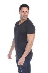 3751 Men's Tri Blend V-Neck Tee