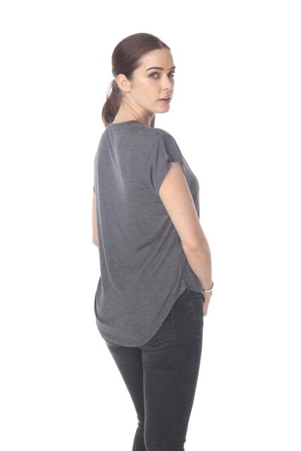 3307 Junior's Modern Cap Sleeve Tee