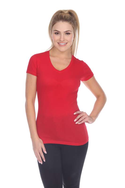 5003 Juniors Cap Sleeve "Tear Drop" V-Neck Tee