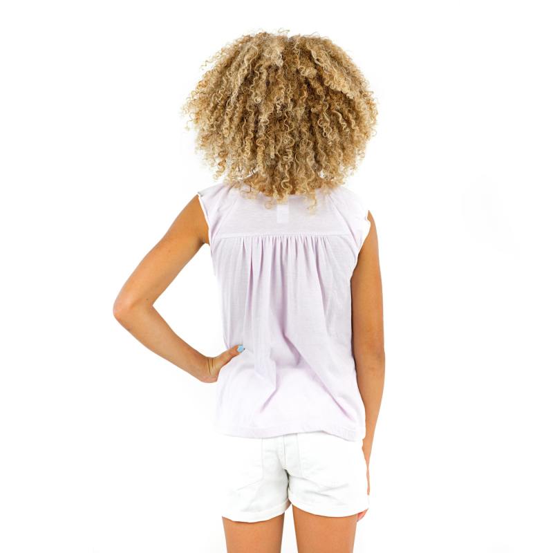 9014 Girl's Flutter Sleeve Tank